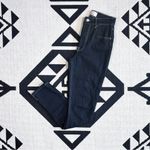 Reformation  High & Skinny Contrast Stitch Jeans in Black Wash Size 25 Photo 2