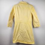 Retrofête Retrofete Willa Dress in Lemonade Yellow Large Mini 3/4 Sleeves Button NWT Denim Photo 4