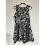 Attention Womans  Gray Black Leopard Print Dress Pullover Sleeveless Xl Photo 1