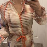 Anthropologie  Adelyn Rae Retro Grid Graphic Romper size M NWT Photo 3