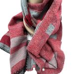 Topshop VIBRANT PINK ALMOST RED AND GREY WRAP SCARF 78X25 Photo 1