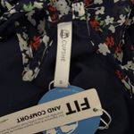 Cupshe  Dress Womens Small Navy Blue White Floral Ruffle Colorful Cruise Vacation Photo 5