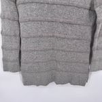 Lacoste  Ribbed Sweater‎ Womens 32 Gray Wool Viscose Blend Side Slits Photo 2