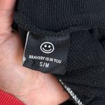 Brave The‎ Label Black Smiley Face Jogger S/M Casual Loungewear Photo 4