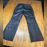 Newport News  Black Leather Flare Jeans Photo 2