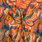 Aura  womens Just Follow Me floral tiered boho maxi dress orange XL Photo 2