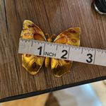 Vintage Butterfly Brooch/Pin West Germany Golden 1960’s Retro Kitsch Gold Photo 8