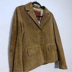 Eddie Bauer Seattle Suede Washable Leather Jacket TAN-BUFF MEDIUM Women’s Photo 2