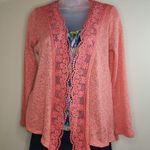 Self Esteem  Pink Open Front Cardigan Size Small Photo 0