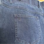 Betabrand Straight Leg 4 Pocket Long Inseam Yoga Denim in Dark Indigo Photo 7