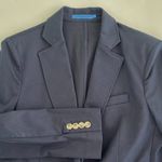 J. McLaughlin Ressie Cotton Linen Blend Blazer in Navy Size 4 Photo 2