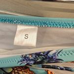 {S} Pineapple With Sunglasses Bikini Smocked Top Teal Yellow Size undefined Photo 10