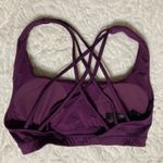 Victoria's Secret Victoria’s Secret Sport Purple Strappy Back Scoop Neck Sports Bra Photo 2