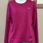 Under Armour  Women’s Pinky Purple  Long Sleeve Crew Pullover Shirt w/ Panels-XL Photo 0