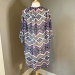 EXPRESS  Vibrant Geometric Kimono Cardigan One Size Photo 1