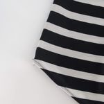 EXPRESS Portofino Striped V Neck Cap Sleeve Round Hem Blouse Top - Size S - GUC Photo 5