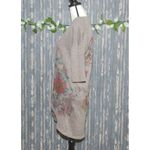 Ginger G Brown Floral Ladies Sweater Open Front Cardigan Size S Half Sleeve Photo 6