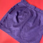 Vintage 80’s Solid Dark Purple Mini Pencil Skirt Size 10 Photo 1