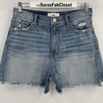 BKE  Parker Denim Jean Shorts Blue Raw‎ Hem Stretch Medium Wash Women’s Size 28 Photo 0