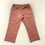 J.Jill Linen Stretch Pants Womens 14 Terracotta Rust Ankle Nantucket Chino Pant Photo 9