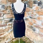 Free People Black dress Embroidered Beaded Sequin Secrets of Eden Photo 8