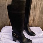Liz Claiborne Black Knee High Boots with Block Heel Size 6 New In Box Photo 1