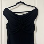 Reformation Black Fiorello Knit Midi Dress S Photo 2