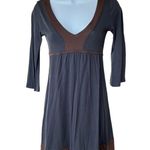 Joyce Leslie JLHEART Long Sleeve V-Neck Knit Tunic A Line Mini Dress, Size Small Photo 0