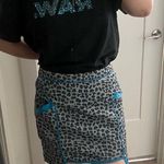 English Rose cheetah print mini skirt L Photo 0
