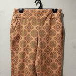 Soft Surroundings  Pants Women’s Small Orange Geometric Pull-on Canyon Sunset Photo 2