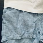Old Navy  Blue & White Striped Linen-Blend Maternity Shorts | Size: S Photo 1