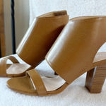 Corkys Reno Tan Heeled Sandals NIB 8 neutral fall ankle wrap Velcro Photo 0