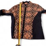 SAHALIE Zip Up Jacket a black and Brown Size M Photo 5