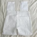 Free People  White High Waist Busted Skinny Jeans 30 Photo 4