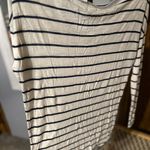 Aerie  Black and White Striped Blouse with Stud Accents Photo 3