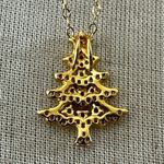 Giani Bernini 18K Gold Over Sterling Silver Christmas Tree Necklace Photo 3