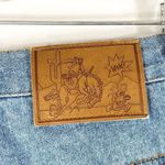 Disney VTG 80s Mickey Mouse Co Jeans Patches All Over Print Size 13 14 Denim 171 Photo 7