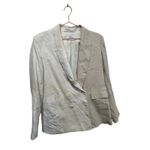 Veronica Beard  Braeton Tan White Dickey Blazer Jacket Officewear Linen size 14 Photo 10