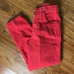 Land’s End Red Mom Jeans Size 10 Photo 0
