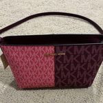 Michael Kors  Pink and Burgundy Women's Cross-Body Bag Photo 0