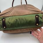 Tod's Tod’s Luna Large Handbag in Nylon‎ and Leather Bronze with Green bottom Photo 6