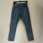 Levi's  501 Embroidered Western Denim Jeans Size 28 Photo 2