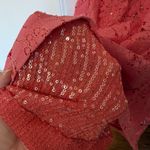 New Rene Ruiz Prom Dress Strapless Sweetheart Lace Gown Sequins Formalwear Pink Size 6 Photo 11