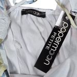 PaperMoon  Petite Light Blue Floral Short Sleeve‎ Blouse SP NWT Photo 2