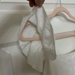 Source Unknown Flowy White Pink and Blush Tiered Mini Dress with Ruffle Sleeves Size Lb by Photo 3