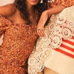 Free People ✨SALE Apricot Combo Floral Smock It To Me Mini Dress Size M NWOT Photo 5