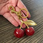 Cherry Bag Charm Key Ring Red Photo 2