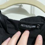 Pretty Little Thing Black Hooded Belted Trench Coat Lightweight Womens 10 Photo 6