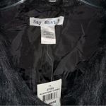 Say What? Say What? Junior’s Faux Fur Vest Hook & Loop Closure Black/Grey Combo XL NWT Photo 2