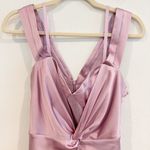 Flour Du Mal Silk Satin Mesh Twist Mini Dress Party Cocktail Luxury Wedding 2 Purple Photo 3